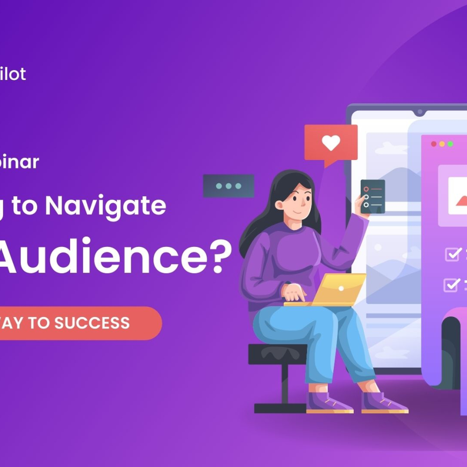 Purple Modern Illustration Webinar Manage Social Media Video